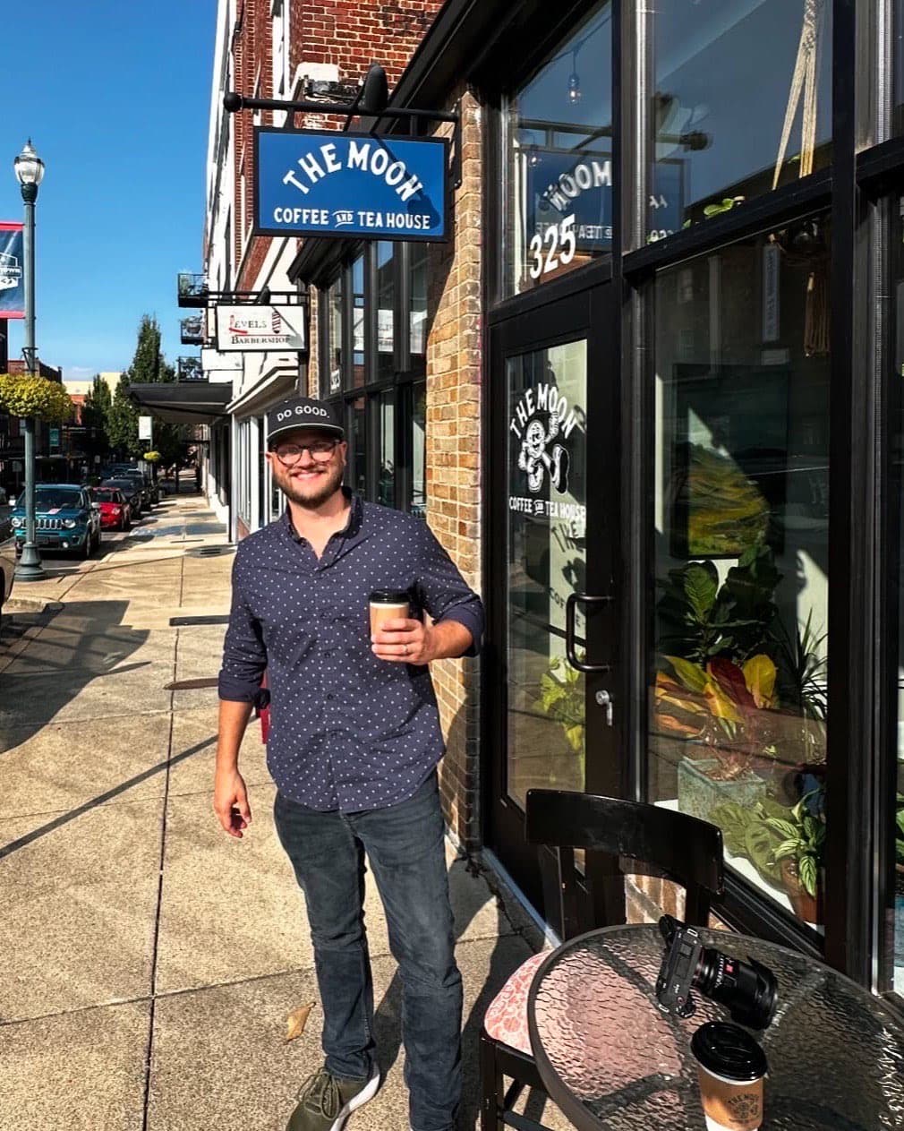 Ryan Jones, founder of Do Good Brands, in downtown Winston-Salem